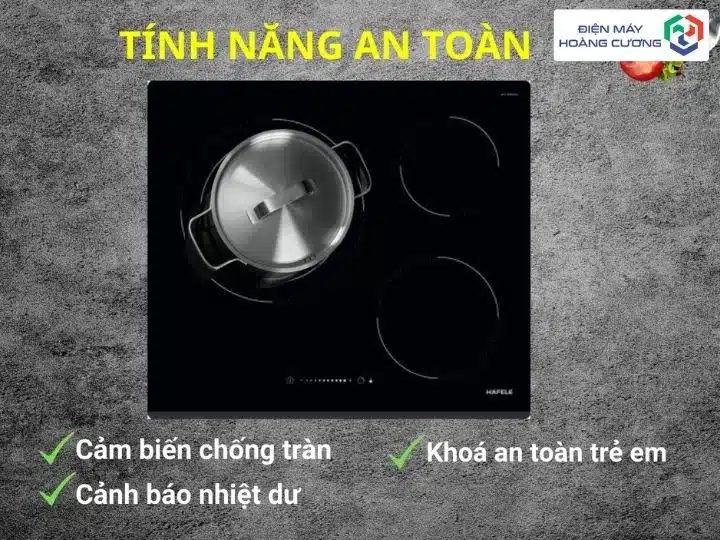 Bếp điện 3 vùng nấu Hafele HC-R603D 536.01.901 19 Bếp điện 3 vùng nấu Hafele HC-R603D 536.01.901 tính năng an toàn