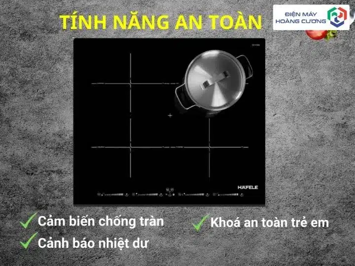 Bếp từ đa vùng nấu Hafele HC-IF60D 536.01.911 14 Bếp từ đa vùng nấu Hafele HC-IF60D 536.01.911 với khóa an toàn