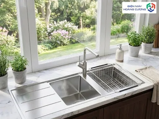 Chậu rửa bát Konox Turkey Beta 1160 Bàn phải 5 Chậu rửa bát Konox Turkey Beta 1160 chuẩn châu âu