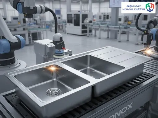 Chậu rửa bát Konox Turkey Beta 1160 Bàn phải 8 Chậu rửa bát Konox Turkey Beta 1160 được sản xuất công nghệ cao