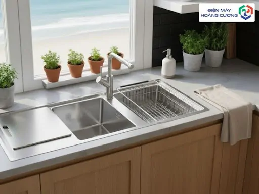 Chậu rửa bát Konox Turkey Beta 1160 Bàn phải 6 Chậu rửa bát Konox Turkey Beta 1160 tối ưu không gian làm việc