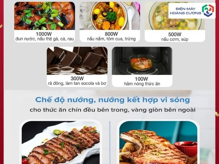 Lò vi sóng kết hợp nướng âm tủ Hafele HM-B38C 538.01.111 8 Đặc điểm lò vi sóng kết hợp nướng Hafele HM-B38C 538.01.111