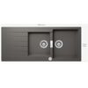 Chậu rửa chén bát BOSCH HMH.SIGNUS D200 MÀU XÁM 2 chau rua bosch hmh signus d200 xam