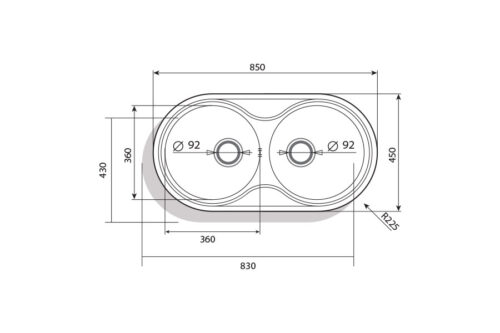 Chậu rửa chén bát Cata R-2 7 chau rua chen bat cata r 2 2