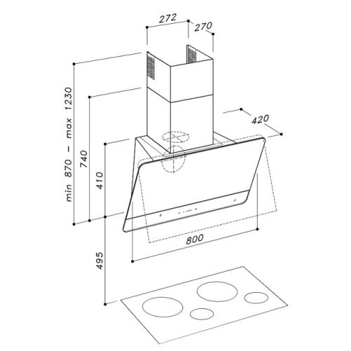 Máy hút áp tường Dudoff Plato BG 7 dudoff plato bg hdw s02bg 1