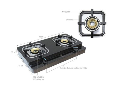 Bếp ga để bàn Electrolux ETG728GKR 8 electrolux etg728gkr 1 1
