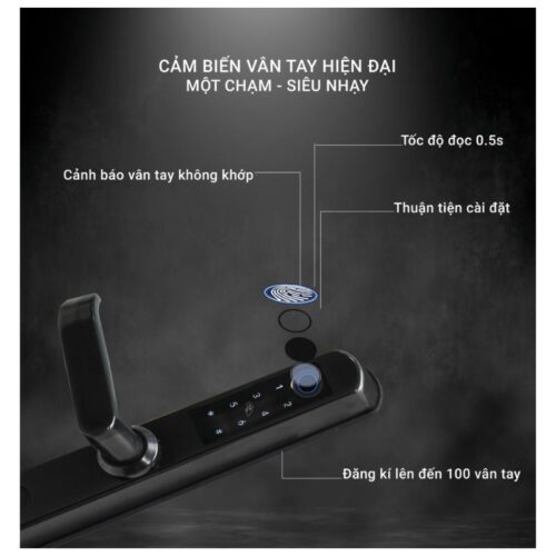 Khoá vân tay Chefs EH-A11RBT 9 Khoá vân tay Chefs EH-A11RBT