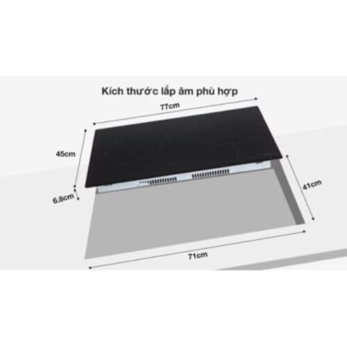 Bếp điện từ 3 vùng nấu Hafele HC-M773D 536.61.705 10 Kích thước bếp điện từ 3 vùng nấu Hafele HC-M773D 536.61.705