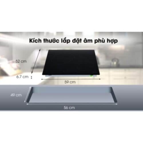 Bếp điện 3 vùng nấu Hafele HC-R603D 536.01.901 12 Lắp đặt bếp điện 3 vùng nấu Hafele HC-R603D 536.01.901