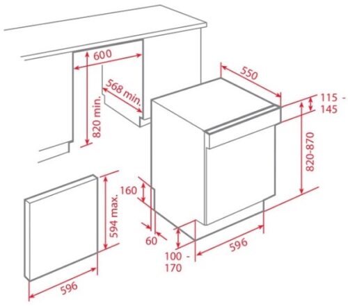 Máy rửa chén TEKA DW9 55 S 5 teka dw9 55 s 1