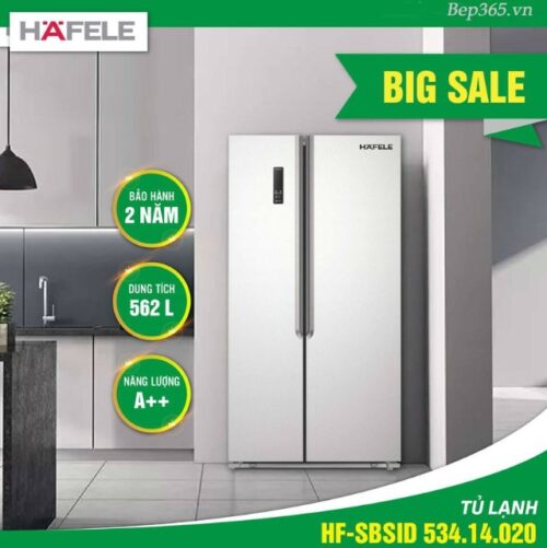 COMBO 13: Bếp từ đôi HC-IS772EA 535.02.222 + Hút mùi Hafele HH WI90B 539.81.175 + Tủ lạnh Hafele HF-SBSID 534.14.020 6 HF SBSID