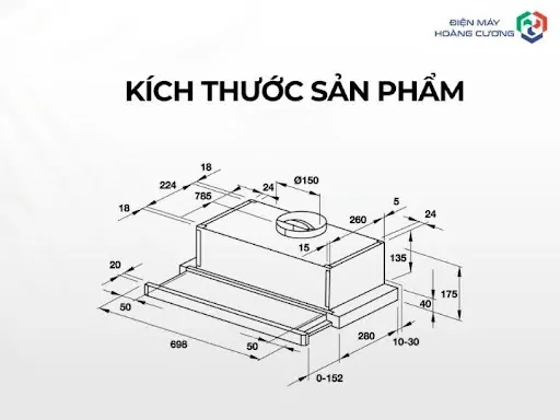 Máy hút mùi âm tủ Hafele HH-TT70A 533.86.817 12 Máy hút mùi âm tủ Hafele HH-TT70A 533.86.817 ưu điểm nổi bật