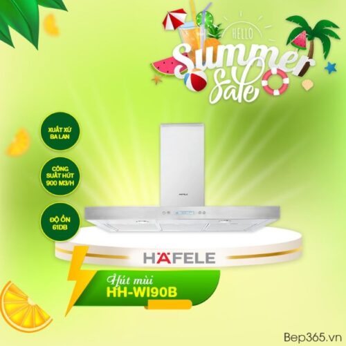 COMBO 13: Bếp từ đôi HC-IS772EA 535.02.222 + Hút mùi Hafele HH WI90B 539.81.175 + Tủ lạnh Hafele HF-SBSID 534.14.020 5 HH WI90B 1