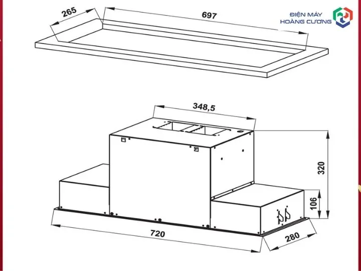 Máy hút mùi âm tủ Hafele HH-BI72A 533.80.027 6 Máy hút mùi âm tủ Hafele HH-BI72A 533.80.027 đặc điểm nổi bật