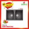 COMBO 10: Chậu rửa bát Bosch Blanco LEXA 8 Rock Grey + Vòi rửa bát Bosch Blanco FONTAS II Chrome 523128 1 LEXA 8 ROCK GREY 1