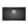 Chậu rửa bát Konox Granite Sink Naros 760S – Black 2 Chậu rửa bát Konox Granite Sink Naros 760S – Black