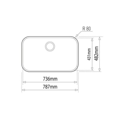 Chậu Teka TU 31.19-10 10125114 6 Kích thước của Chậu Teka TU 31.19-10