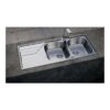 Chậu Teka UNIVERSE 80 T-XP 2B 1D 115170001 2 Chậu Teka UNIVERSE 80 T-XP 2B 1D