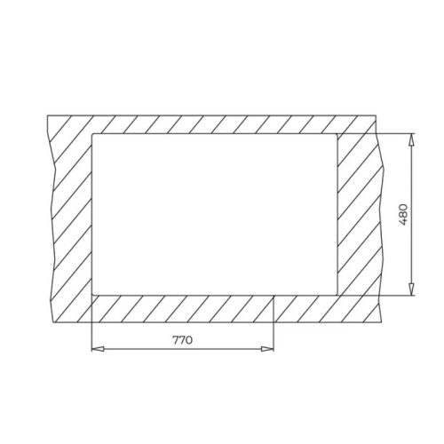 Chậu đá Teka FORSQUARE 72.40 TG 115230001 7 Kích thước lắp đặt chậu đá Teka FORSQUARE 72.40 TG 115230001