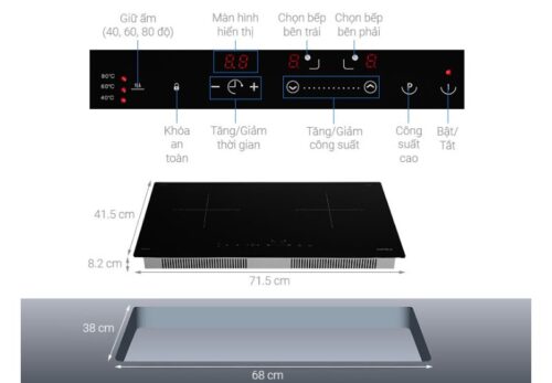 Bếp điện từ đôi Hafele HC-I2712A 536.61.716 7 hafele hc i2712a 536.61.716 2