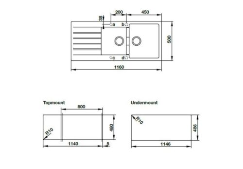 Chậu rửa đá Hafele HS19 - GED2S80 570.35.570 màu xám 5 hafele hs19 ged2s80 570 35 570 mau xam 1