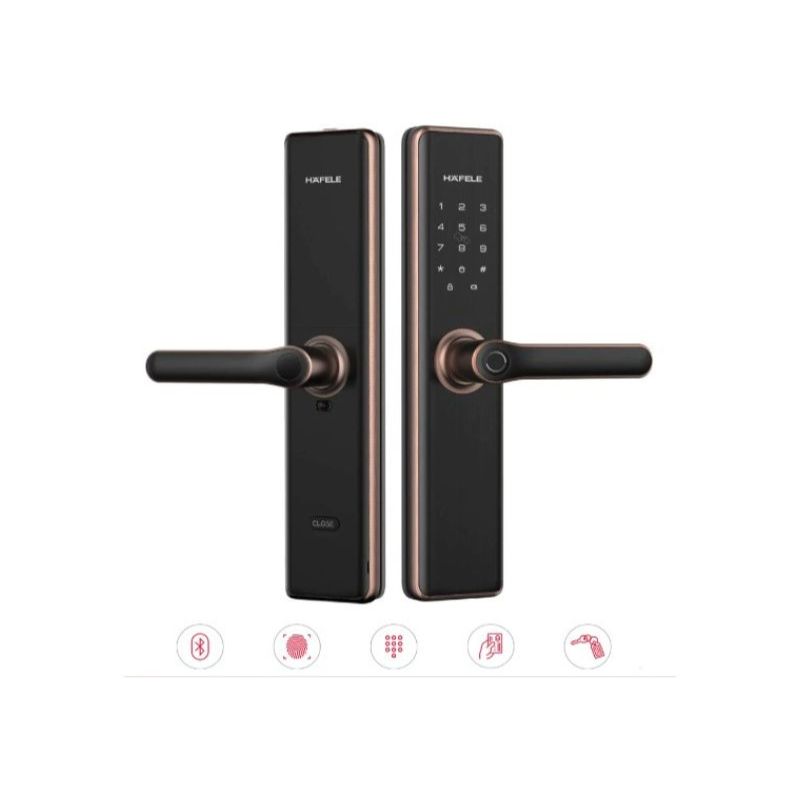 Khóa điện tử Hafele DL7600 BLE glossy copper 912.20.238 3 Khóa điện tử Hafele DL7600 BLE glossy copper 912.20.238