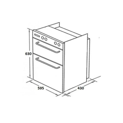 Máy sấy chén Malloca ZLD 90H 5 Kích thước của Máy sấy chén Malloca ZLD 90H