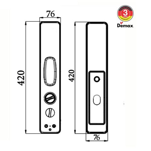 Khóa cửa thông minh tự động Demax SL828 AC 5 khoa cua thong minh tu dong demax sl828 ac 2