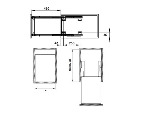 Bộ Đựng Chai Lọ Sonata 300mm Hafele 549.20.038 9 bo dung chai lo sonata 300mm hafele 549.20.038 2