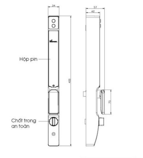 Khóa cửa điện tử chống nước Demax SL802 AG App Wifi 6 sl802 ag app wifi 1 1