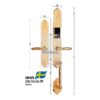 Khóa cửa đại sảnh - biệt thự Demax SL886 Gold App Wifi 2 sl886 gold app wifi 1