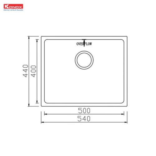 Chậu rửa bát Konox chống xước Workstation Sink – Undermount Sink KN5444SU Dekor 7 KN5444SU Dekor 1