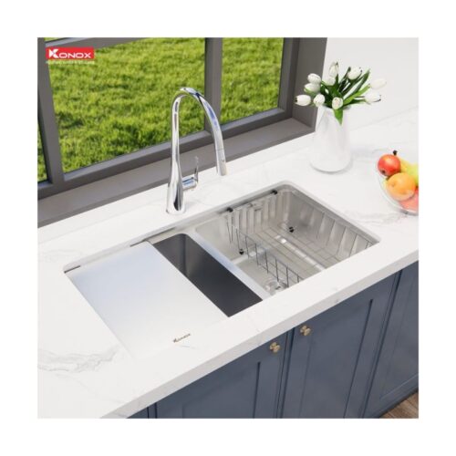 Chậu rửa bát Konox Workstation Sink KN8646DU Dekor 8 Chậu rửa bát Konox Workstation Sink KN8646DU Dekor