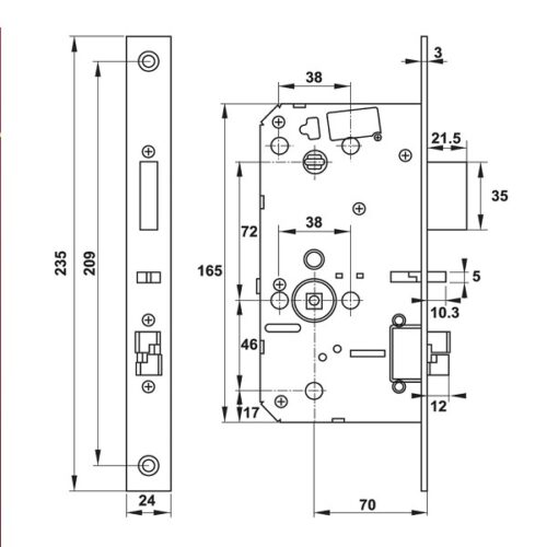 Khóa điện tử Hafele PP9000 912.20.293 6 912 20 2932