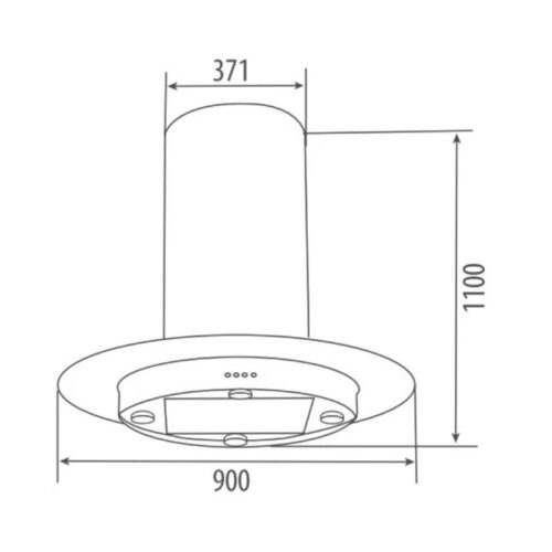 Máy hút mùi Canzy CZ 350C 5 Kích thước máy hút mùi Canzy CZ 350C