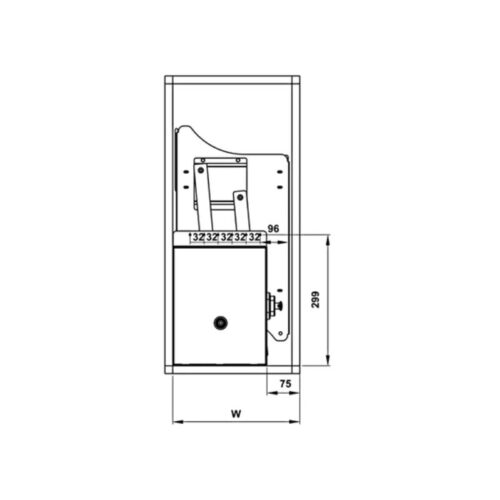 Bộ rổ bát đĩa Hafele Lento 504.76.020 700mm 7 Bộ rổ bát đĩa Hafele Lento 504.76.020 700mm