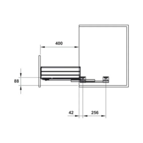 Bộ rổ bát đĩa Cappella Hafele 549.08.205 mạ chrome 6 Kích thước của Bộ rổ bát đĩa Cappella Hafele 549.08.205 mạ chrome