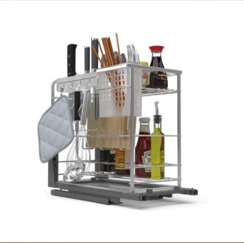 Bộ rổ dao thớt, chai lọ Sonata Hafele 549.20.015 Inox 304 5 Bộ rổ dao thớt, chai lọ Sonata Hafele 549.20.015 Inox 304