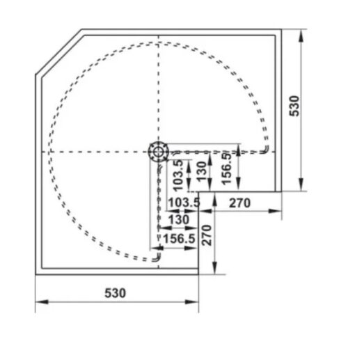 Bộ rổ góc xoay 270 độ Mezzo Hafele 548.37.210 mạ chrome 6 Kích thước của Bộ rổ góc xoay 270 độ Mezzo Hafele 548.37.210 mạ chrome