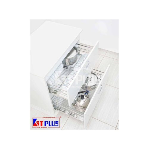 Giá xoong nồi, bát đĩa đa năng nan dẹt inox mờ Kit Plus BM VIP.60 5 Giá xoong nồi, bát đĩa đa năng nan dẹt inox mờ Kit Plus BM VIP.60