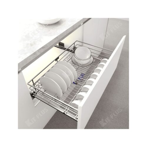Giá xoong nồi, bát đĩa đa năng nan tròn Inox mờ Kit Plus DM90S 5 Giá xoong nồi, bát đĩa đa năng nan tròn Inox mờ Kit Plus DM90S