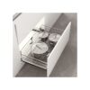 Giá xoong nồi nan tròn Inox mờ, ray giảm chấn Kit Plus DG80S 1 Giá xoong nồi nan tròn Inox mờ, ray giảm chấn Kit Plus DG80S