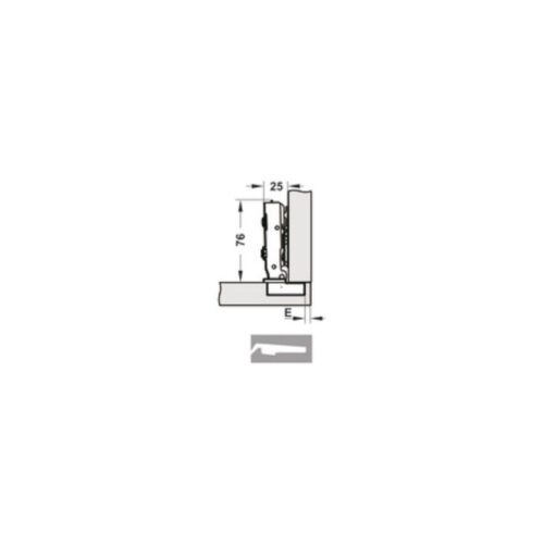 Bản lề Cucina Legato 334.00.061 mạ niken, sáng 5 Bản lề Cucina Legato 334.00.061 mạ niken, sáng