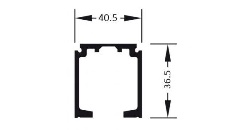 Ray trượt đơn dài 3000mm Hafele 941.62.731 5 Ray trượt đơn dài 3000mm Hafele 941.62.731
