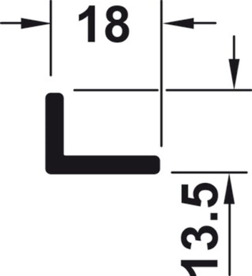 Ray trượt trên dài 3000 mm Hafele 940.42.930 5 Kích thước của Ray trượt trên dài 3000 mm Hafele 940.42.930