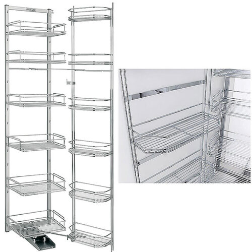Rổ kéo 6 tầng Wire basket, rộng 600mm Hafele 545.94.142 5 Rổ kéo 6 tầng Wire basket, rộng 600mm Hafele 545.94.142