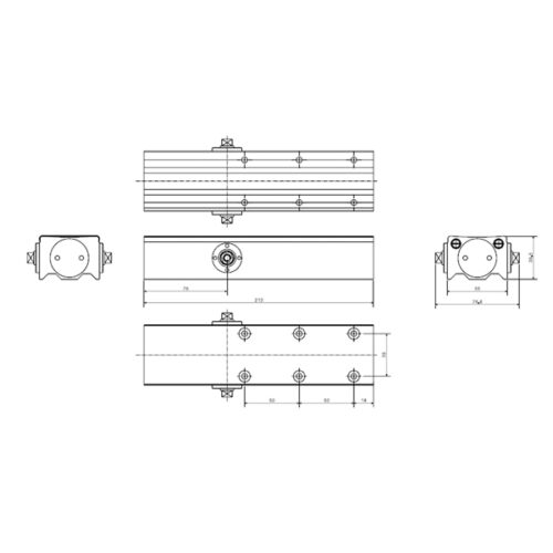 Tay đẩy hỏi cùi chỏ 100Kg EN2-5 Hafele 931.77.139 5 Kích thước của Tay đẩy hỏi cùi chỏ 100Kg EN2-5 Hafele 931.77.139