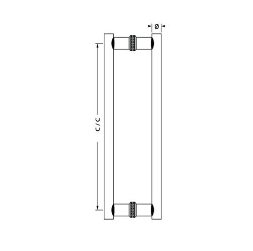Tay nắm kéo chữ H dài 1200mm Hafele 903.08.506 5 Kích thước của Tay nắm kéo chữ H dài 1200mm Hafele 903.08.506