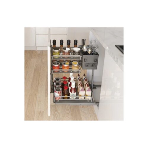 Bộ rổ gia vị dao thớt Hafele Omero 595.00.803 300mm 8 Bộ rổ gia vị dao thớt Hafele Omero 595.00.803 300mm