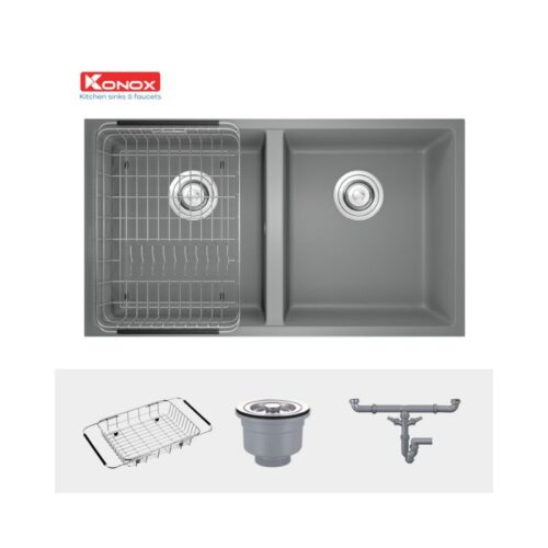 Chậu rửa bát Konox Granite Veloci 760D Grey 8 Phụ kiện của Chậu rửa bát Granite Veloci 760D Grey